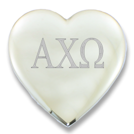 ALPHA CHI OMEGA 2 1/4″ HEART BOX ENGRAVED LETTERS